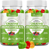 Hemyum Creatine Monohydrate Gummies bottle front view with mixed berry flavour