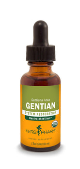 Herb Pharm Gentian Liquid Extract 28g front view