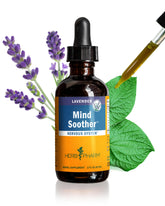 Herb Pharm Mind Soother Lavender Kava Kava Tincture 2 oz front view