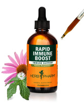Herb Pharm Rapid daily wellness Support Tincture front view with dropper