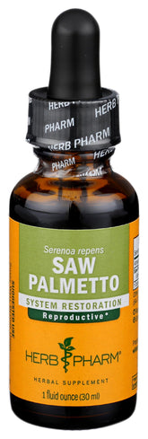 Herb Pharm Saw Palmetto Liquid Extract 28g front view