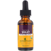 Herb Pharm Violet Extract 28g front view with label