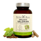 Herbal Roots Valerian Root Capsules 60 count front view