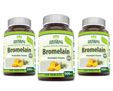 Herbal Secrets Bromelain 500 Mg Supplement bottle front view