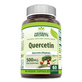 Herbal Secrets Quercetin 500 Mg Supplement front view