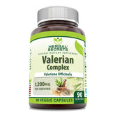 Herbal Secrets Valerian Complex 1200mg bottle front view