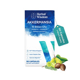 Herbal Wisdom Prebiotic Capsules front view with packaging