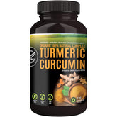 HERBALS Turmeric Curcumin Capsules 500mg front view