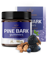 HERBAMAMA Pine Bark Extract Gummies front view with packaging