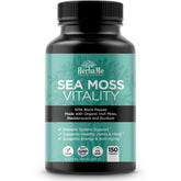 HerbaMe Organic Sea Moss supplement bottle front view