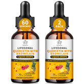 Herbance Quercetin Liquid Drops front view with packaging