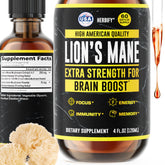 HERBIFY Lion's Mane Mushroom Extract 115g liquid tincture front view