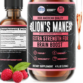 HERBIFY Lion's Mane Mushroom Extract 4:1 Liquid Tincture front view