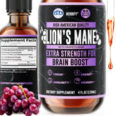 HERBIFY Lion's Mane Mushroom Extract 4:1 Liquid Tincture front view