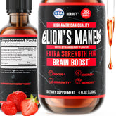 HERBIFY Lion's Mane Mushroom Extract 4:1 Liquid Tincture front view
