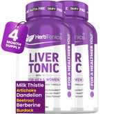 Herbtonics Milk Thistle Liver Support Capsules 60 count front view