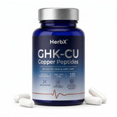 HerbX GHK-Cu Peptide Supplement front view with label