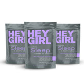Hey Girl Sleep Tea packaging front view with herbal tea bags
