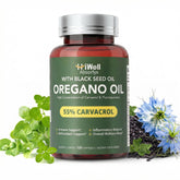 HiWell Oregano Oil Softgels 60-count front view