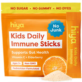 HIYA Daily daily wellness Support Elderberry Supplement Sticks packaging front view