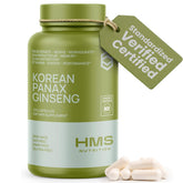 HMS Nutrition Korean Red Panax Ginseng 2000mg capsule bottle front view
