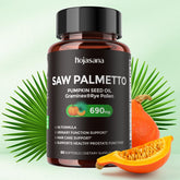 HojaSana Saw Palmetto Extract softgels front view