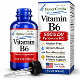 HoneyCombs Liquid Vitamin B6 Drops 28g front view