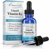 HoneyCombs Liquid Vitamin K1 Drops 82g bottle front view