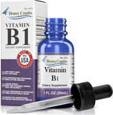 HoneyCombs Vitamin B1 Liquid Thiamine 85g front view