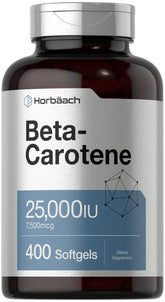 Horbäach Beta-Carotene 7500 mcg quick-release softgels front view