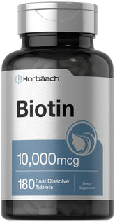 Horbäach Biotin 10000 mcg Fast Dissolve Tablets front view