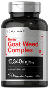 Horbäach Horny Goat Weed Complex 10g capsule bottle front view