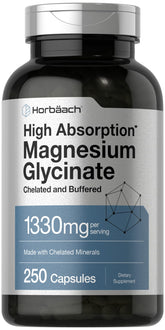 Horbäach Magnesium Glycinate 1330mg 90 capsules front view