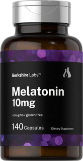 Horbäach Melatonin 10mg quick release capsules front view