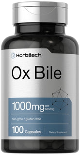 Horbäach Ox Bile 1000mg capsules front view