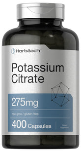 Horbäach Potassium Citrate 275mg capsule bottle front view
