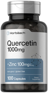 Horbäach Quercetin & Zinc 1000mg supplement front view