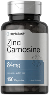 Horbäach Zinc Carnosine Supplement 84mg front view