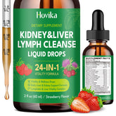 Hovika Kidney Cleanse & Repair Drops 60ml strawberry flavour front view