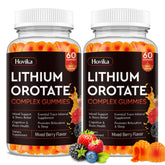 Hovika Lithium Orotate Gummies 5mg front view with mixed berry flavour