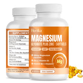 Hovika Magnesium Glycinate Supplement 400mg front view