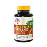 Hsu's American Ginseng Capsules front view with label