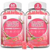 Hudetex Calcium Gummies 1200mg front view with packaging