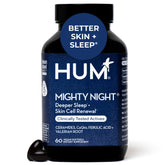 HUM Mighty Night Skin Supplement front view of packaging
