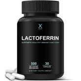 HUMANX Lactoferrin 500mg Iron Supplement Capsules front view