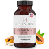 Hush & Hush Turmeric Skin Care Supplement front view