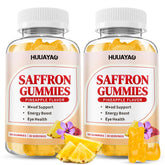 HUUAYAO Saffron Gummies 10-IN-1 front view with packaging