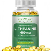 HZZYPLANT L-Theanine Softgels 400mg front view bottle