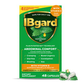 IBgard Daily Supplement with Vitamin D 32g capsules front view
