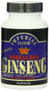 Imperial Elixir Korean Red Ginseng supplement front view packaging